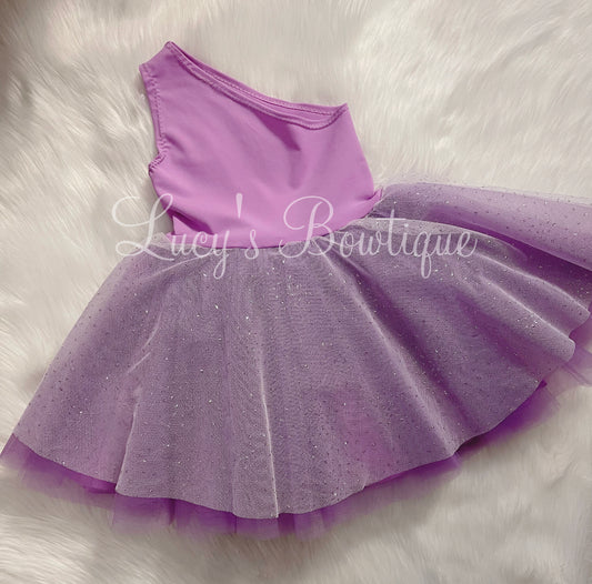 Purple tulle dress