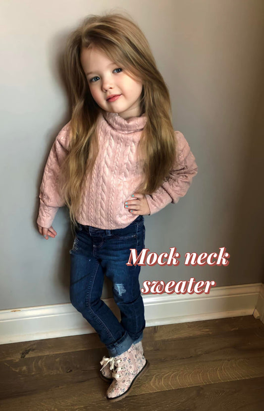 Mock neck sweater